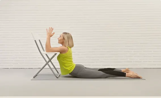 Chair yoga class